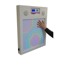 touch wall with hand